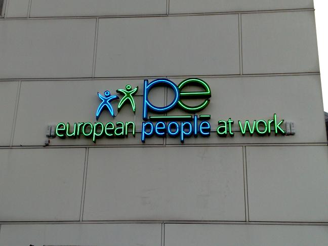 pe-european-people-at-work-neon-letters